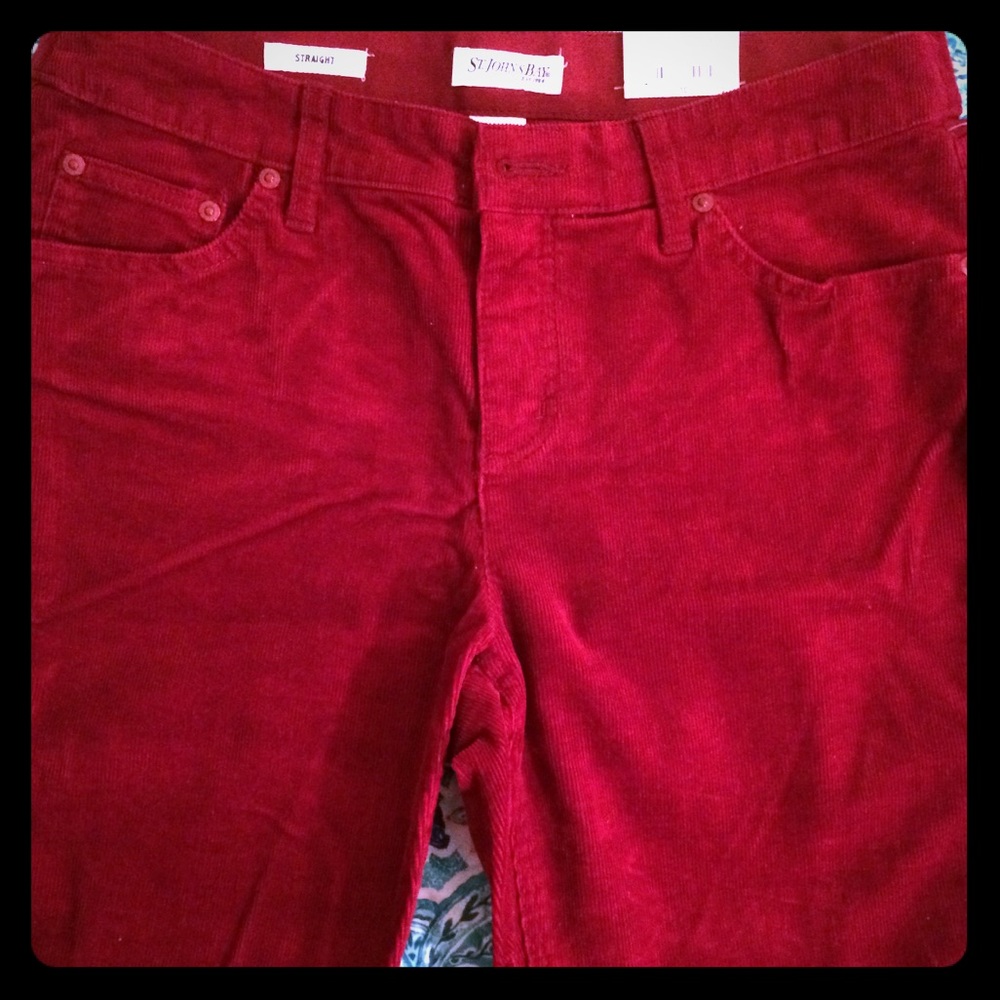 Cranberry corduroy pants